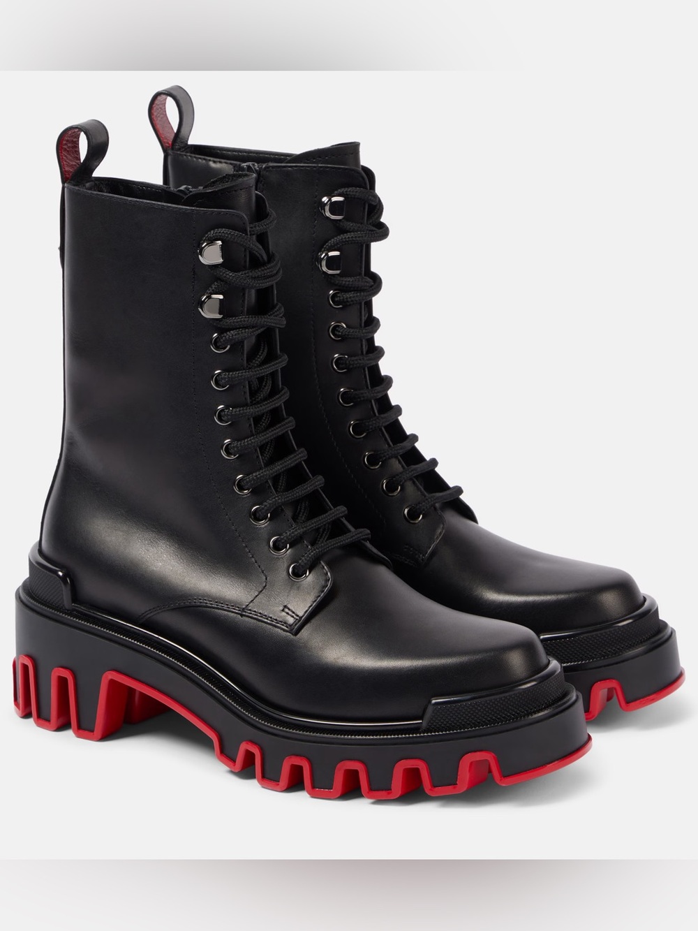 Christian Louboutin Dune Trott Alta leather combat boots